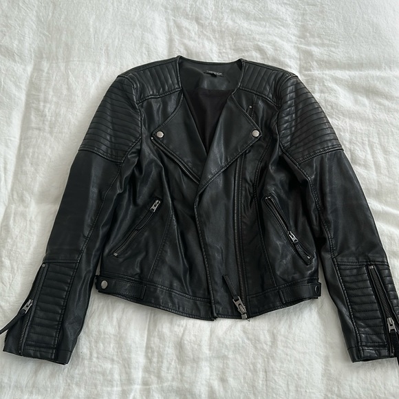 Topshop Jackets & Blazers - Topshop Faux Leather Biker Jacket